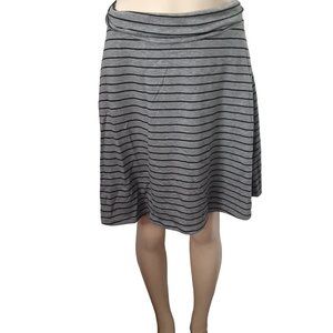 Gray and Black Merona soft knit fold over skirt midi length